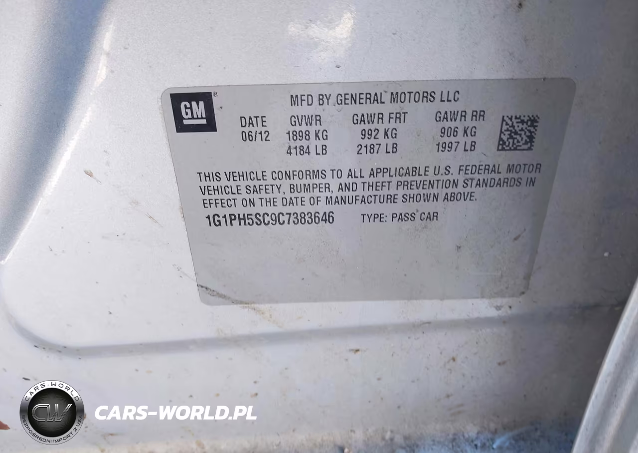 2012 Chevrolet Cruze Ltz VIN:1G1PH5SC9C7383646 - 9