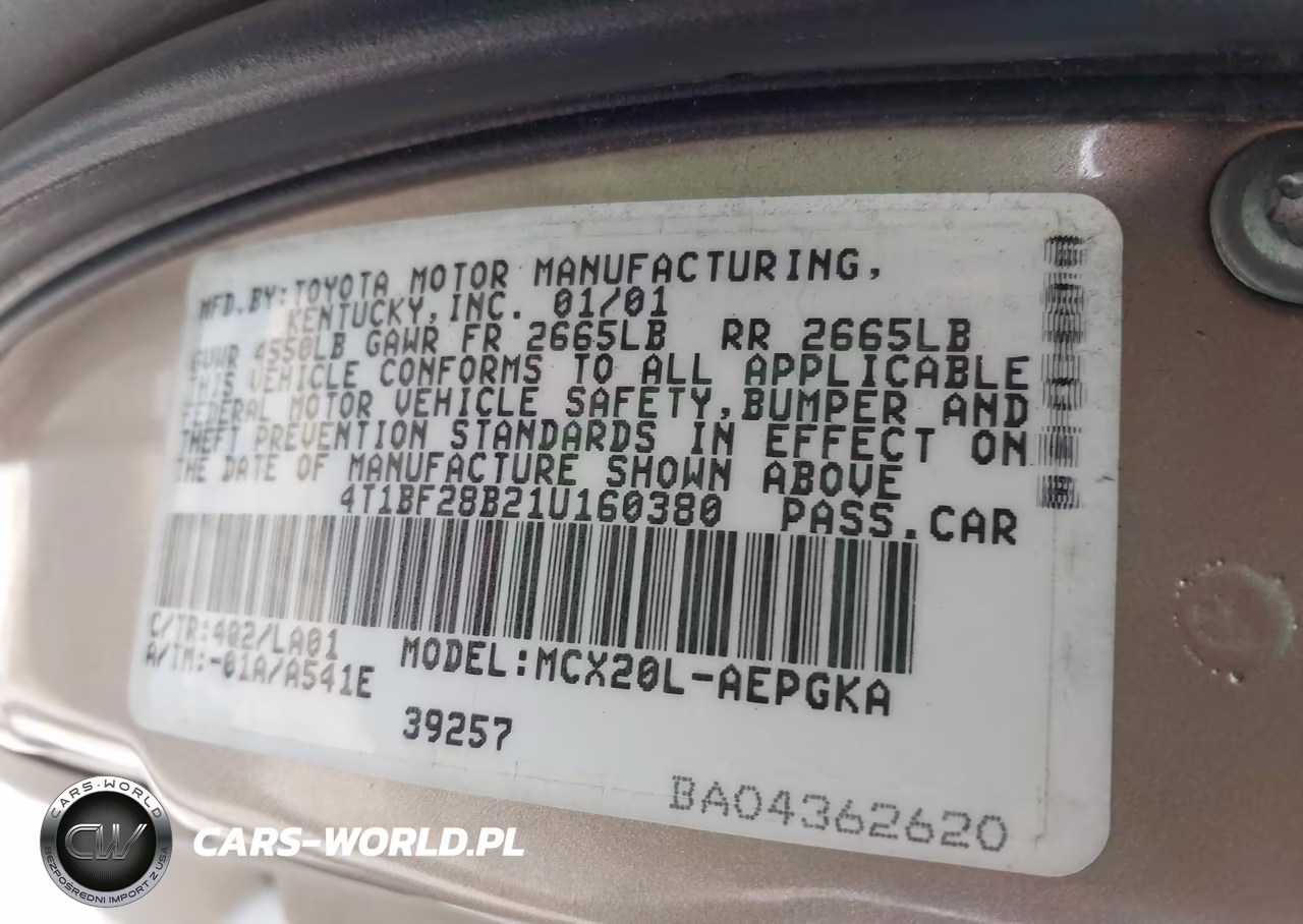 2001 Toyota Avalon Xls VIN:4T1BF28B21U160380 - 9