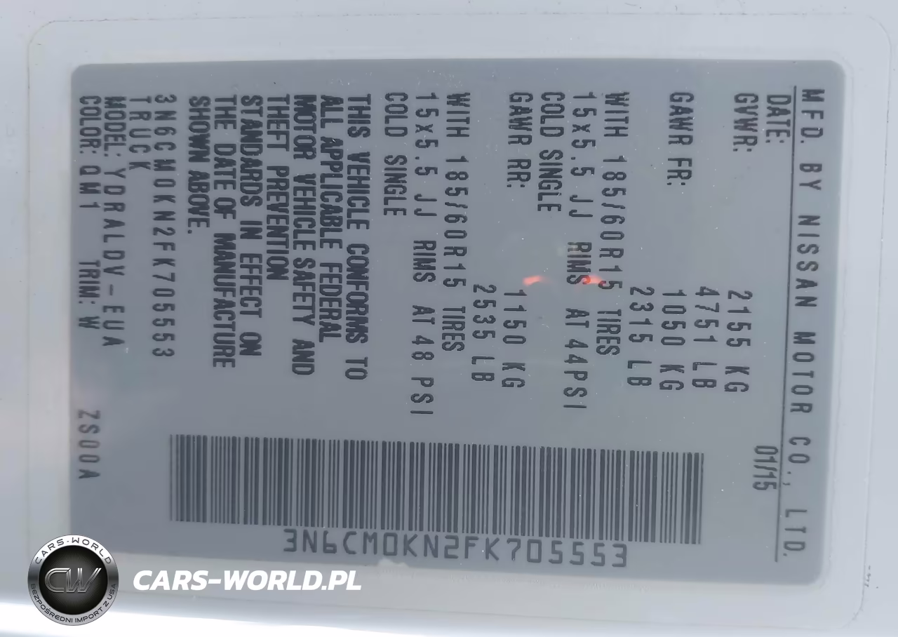 2015 Nissan Nv200 S VIN:3N6CM0KN2FK705553 - 9
