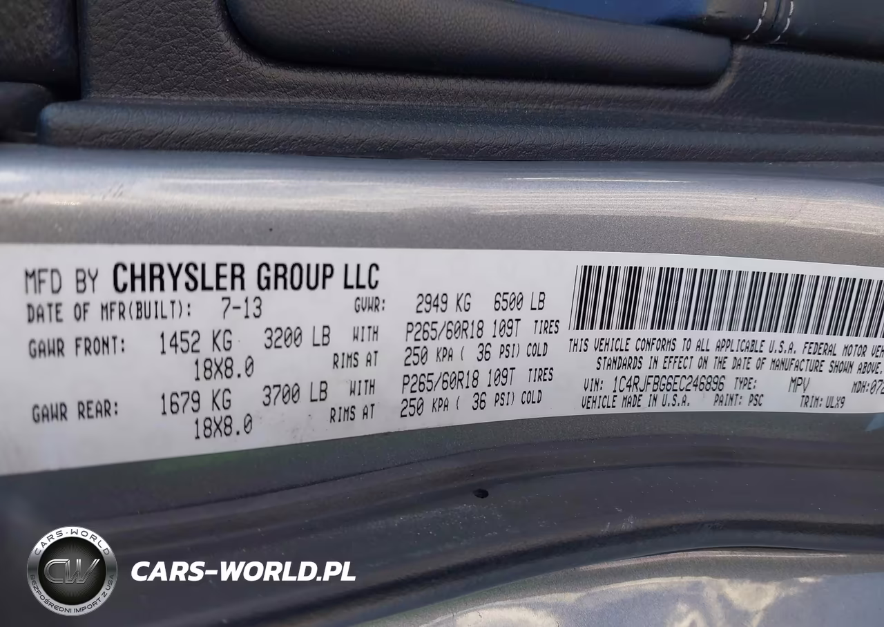 2014 Jeep Grand Cherokee Limited VIN:1C4RJFBG6EC246896 - 9