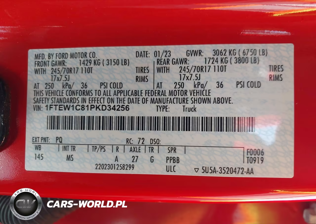 2023 Ford F-150 Xlt VIN:1FTEW1C81PKD34256 - 9