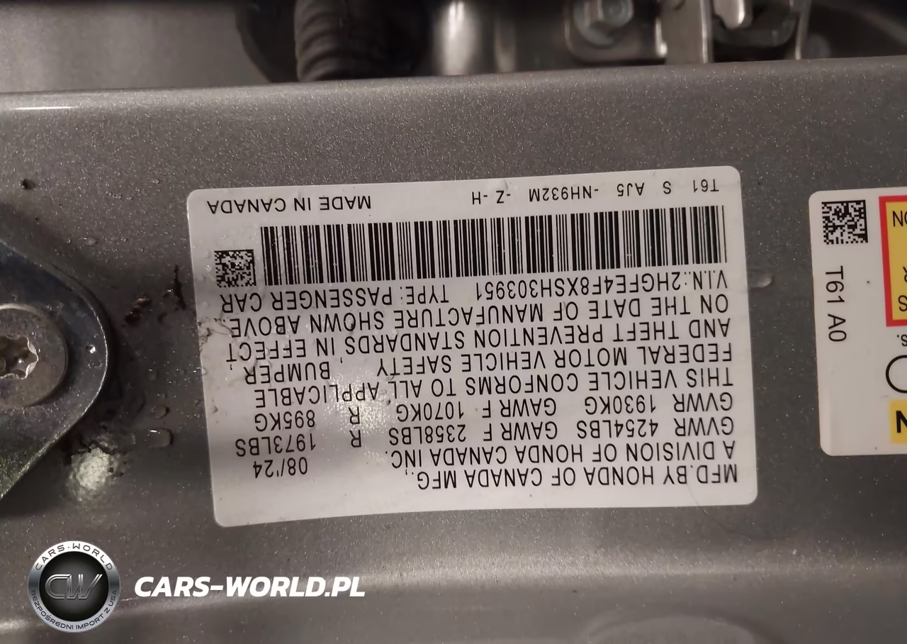 2025 Honda Civic Hybrid Sport-Sport Touring VIN:2HGFE4F8XSH303951 - 9