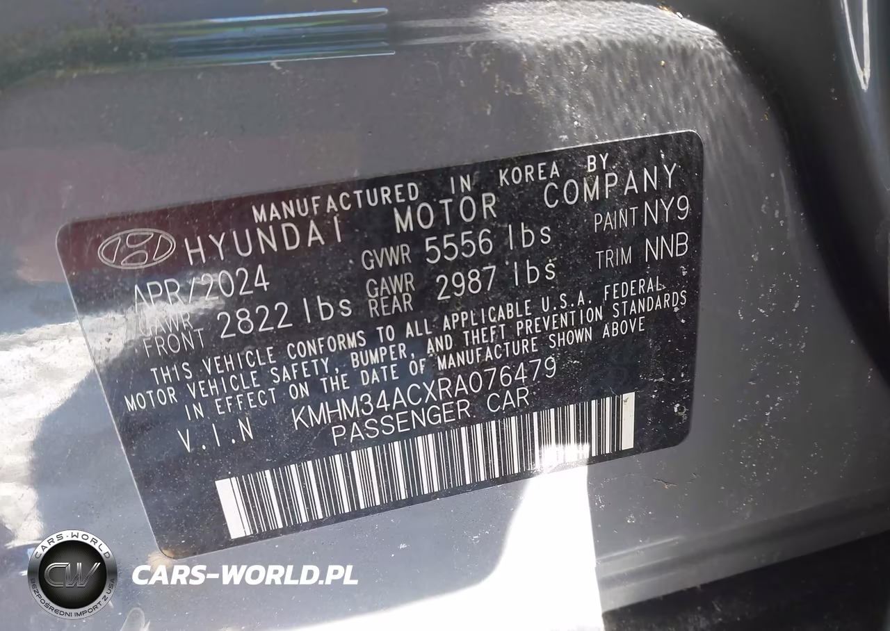 2024 Hyundai Ioniq 6 Sel VIN:KMHM34ACXRA076479 - 9