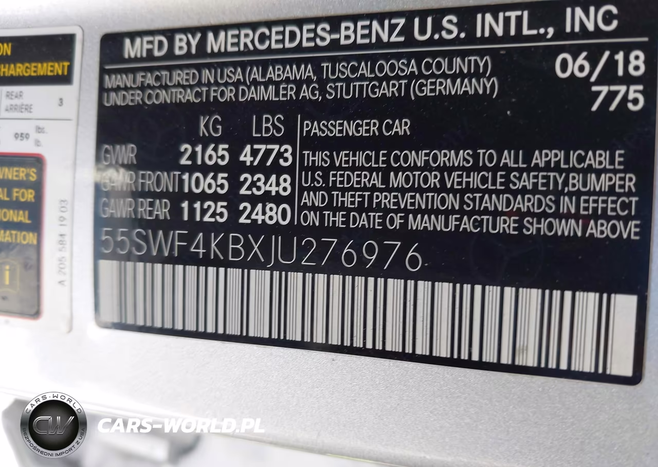 2018 Mercedes-Benz C 300 4Matic VIN:55SWF4KBXJU276976 - 9