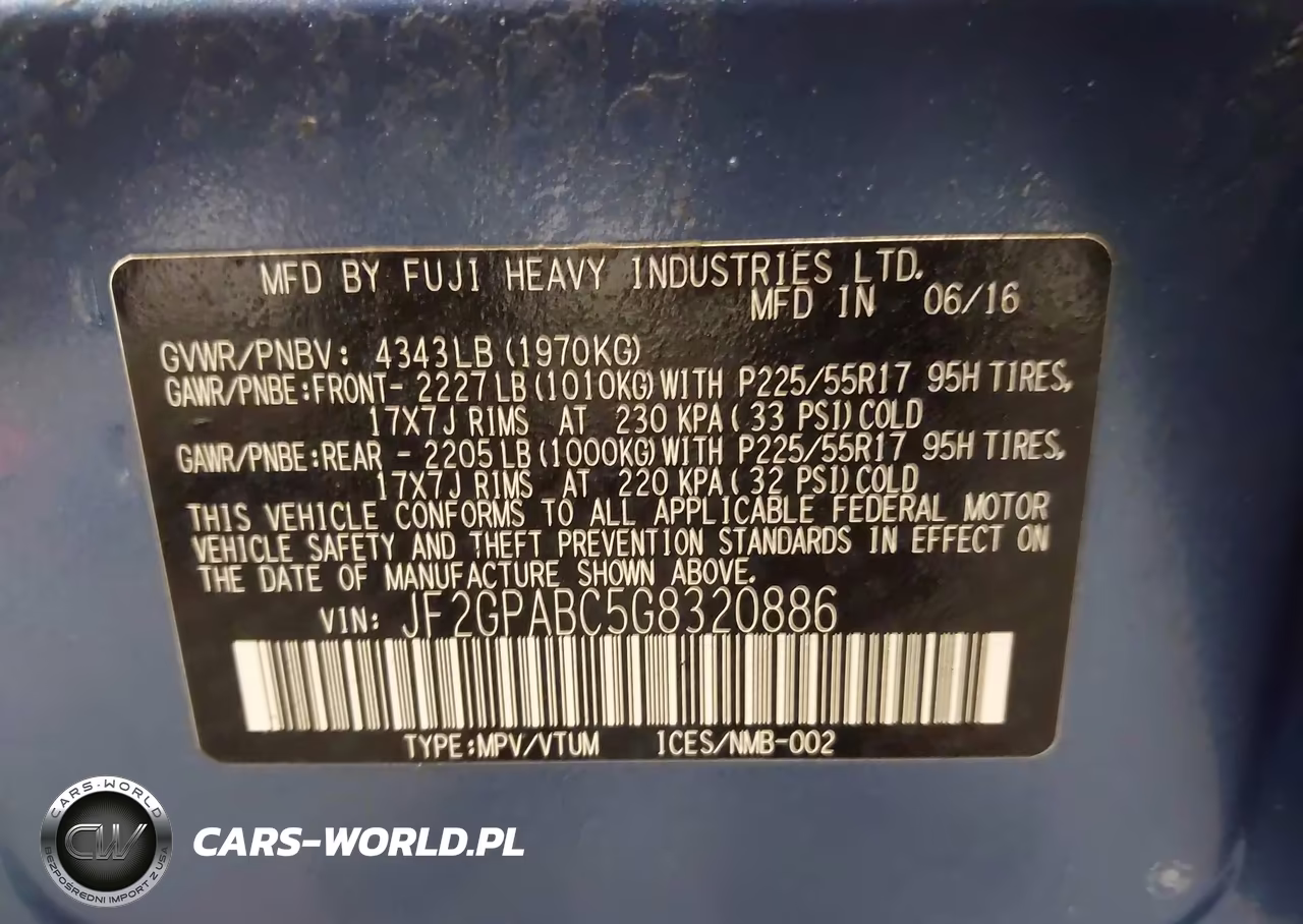 2016 Subaru Crosstrek 2.0I Premium VIN:JF2GPABC5G8320886 - 9
