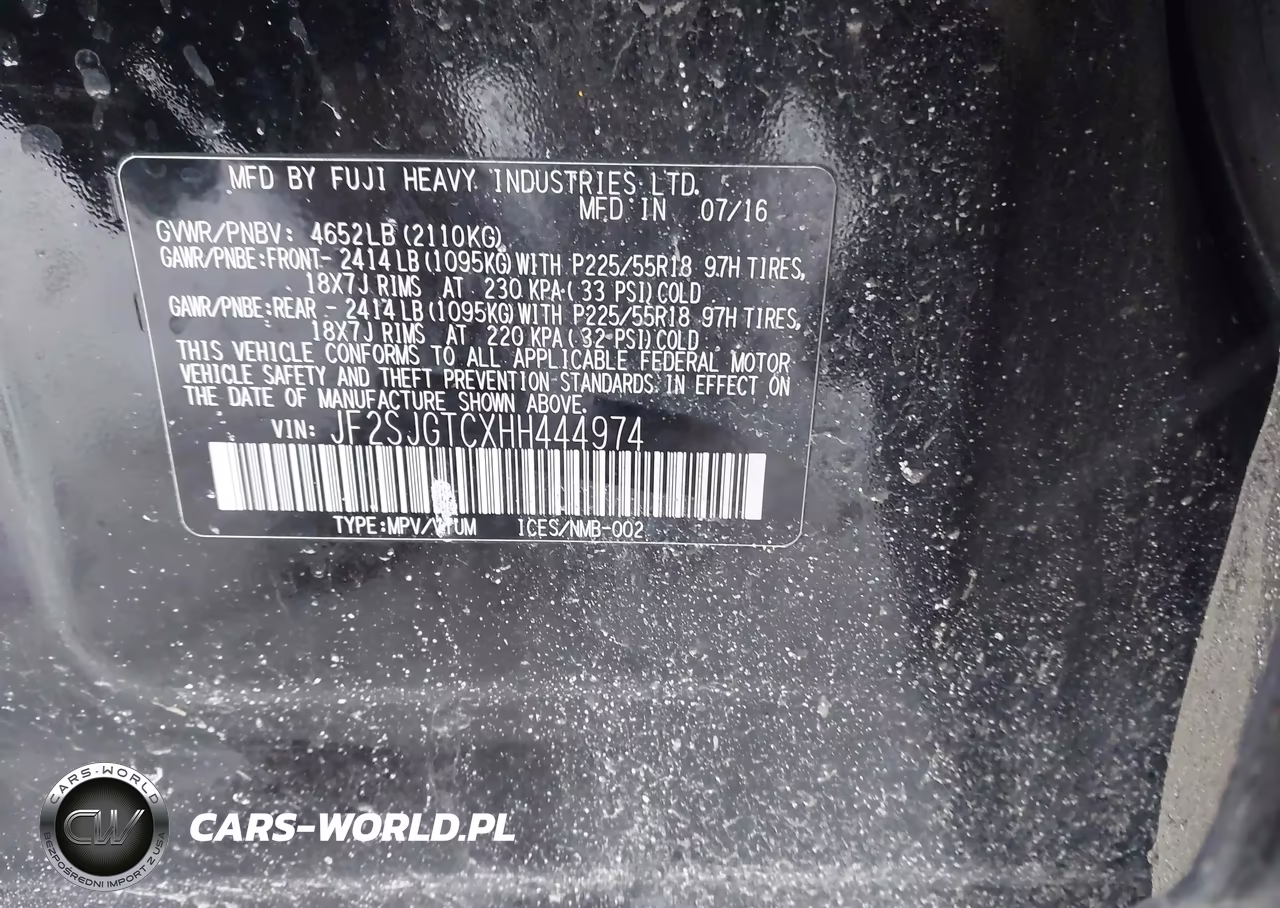 2017 Subaru Forester 2.0Xt Touring VIN:JF2SJGTCXHH444974 - 9