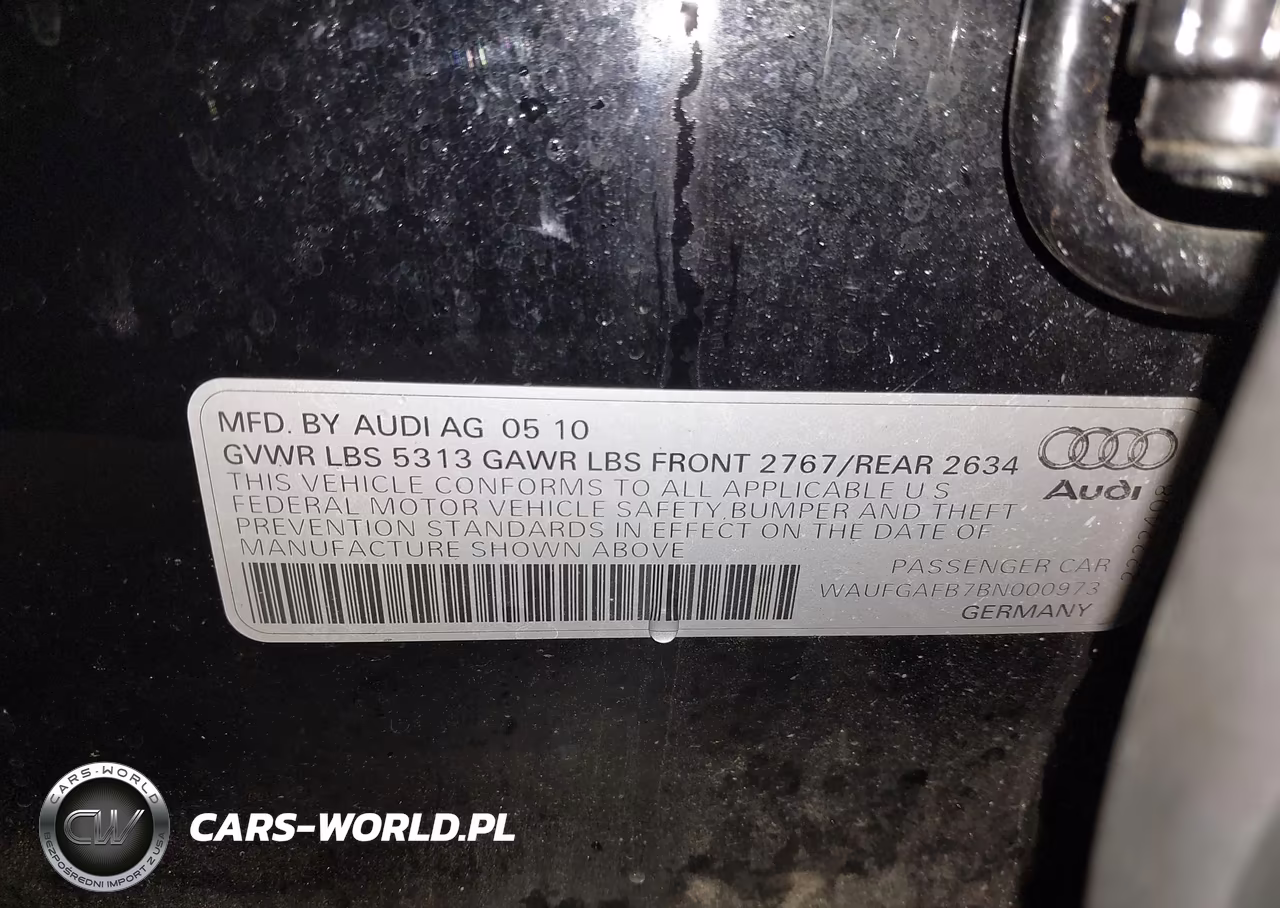 2011 Audi A6 3.0 Premium VIN:WAUFGAFB7BN000973 - 9