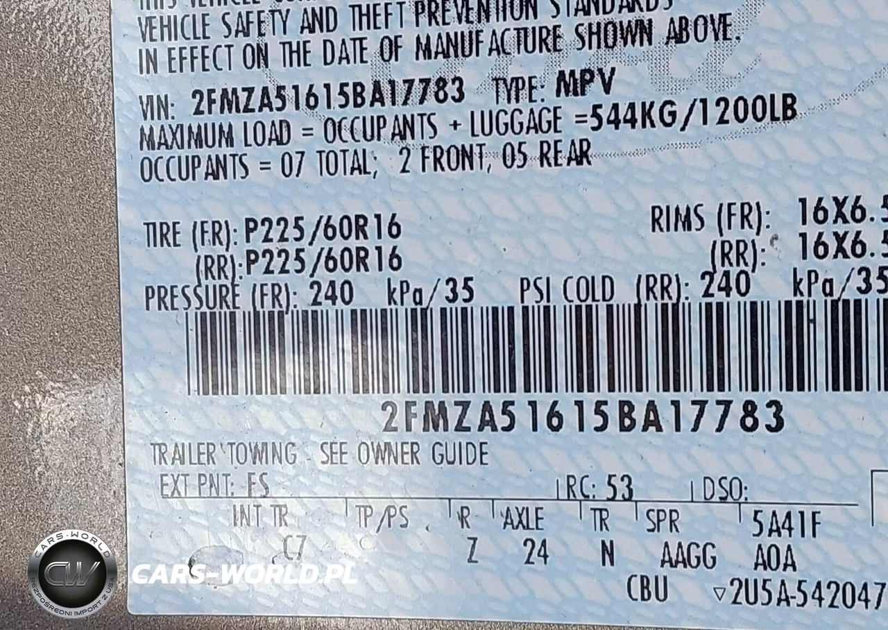2005 Ford Freestar Se VIN:2FMZA51615BA17783 - 9