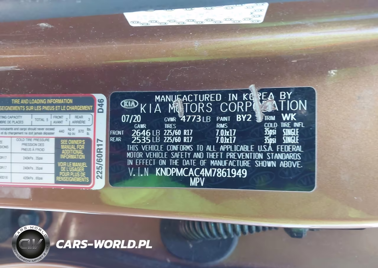 2021 Kia Sportage Lx VIN:KNDPMCAC4M7861949 - 9