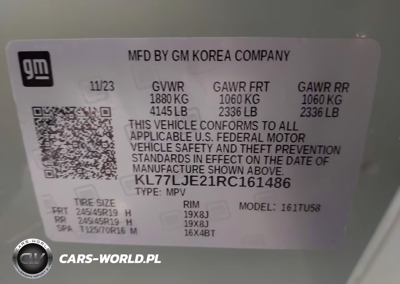 2024 Chevrolet Trax Fwd 2Rs VIN:KL77LJE21RC161486 - 9