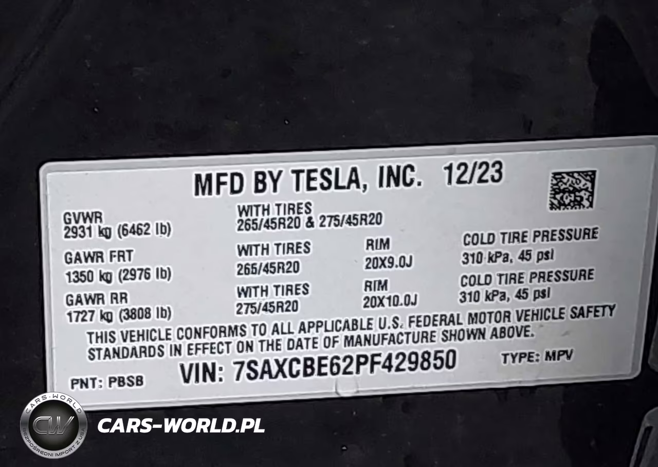 2023 Tesla Model X Plaid Tri Motor All-Wheel Drive VIN:7SAXCBE62PF429850 - 9