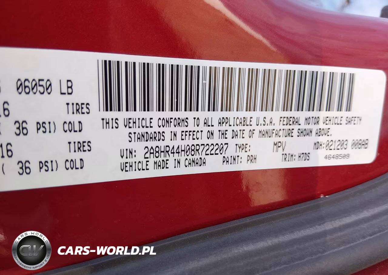 2008 Chrysler Town & Country Lx VIN:2A8HR44H08R722207 - 9