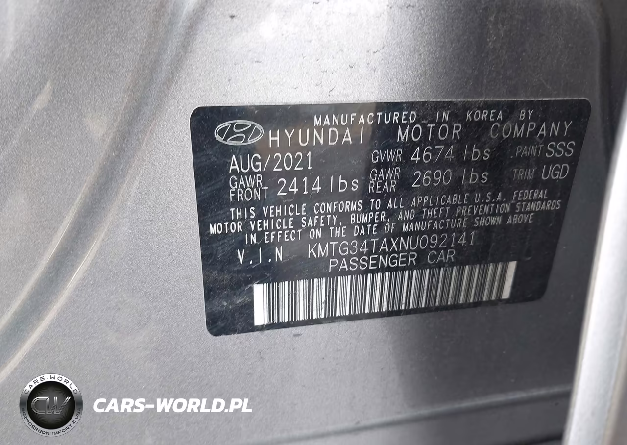 2022 Genesis G70 2.0T Rwd VIN:KMTG34TAXNU092141 - 9