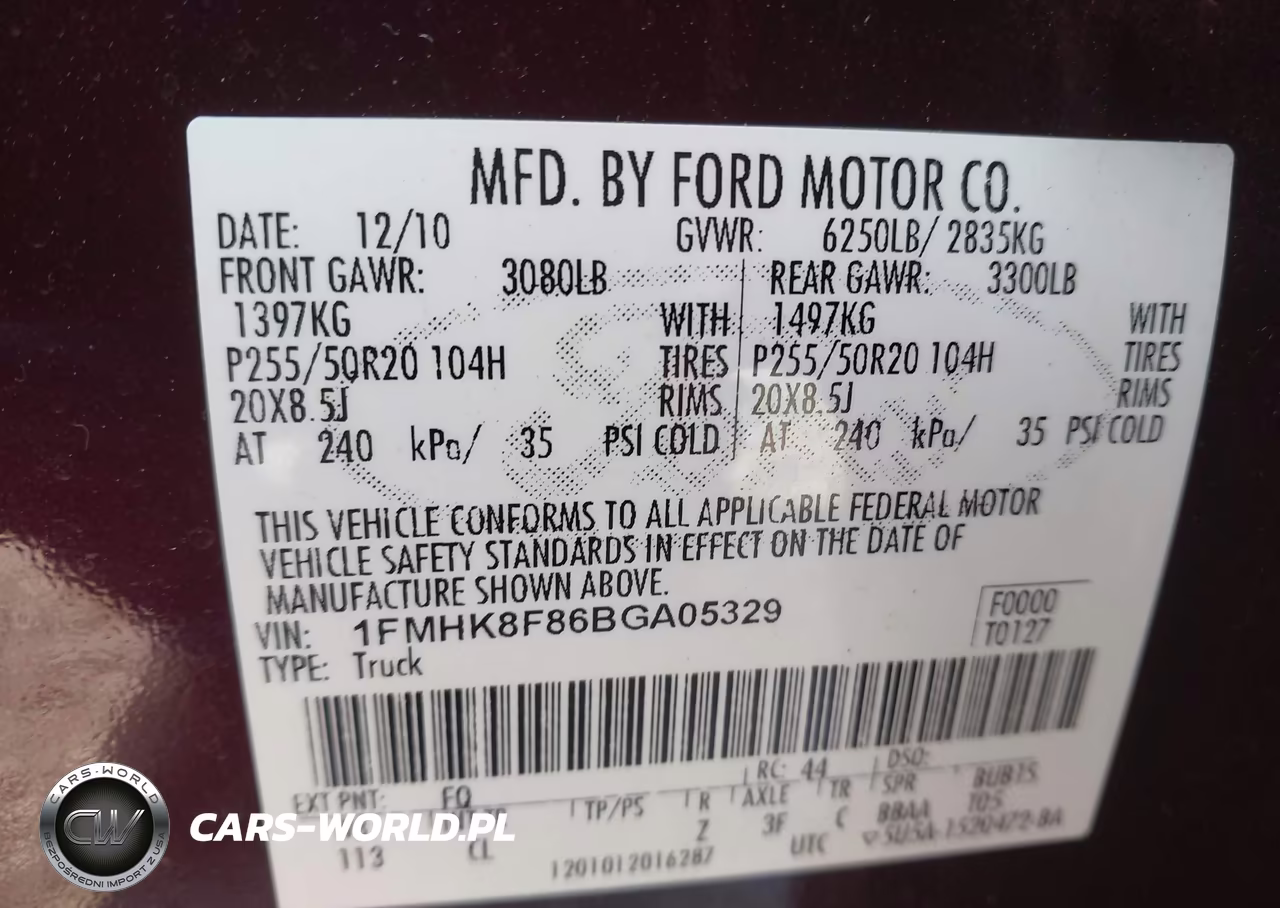 2011 Ford Explorer Limited VIN:1FMHK8F86BGA05329 - 9