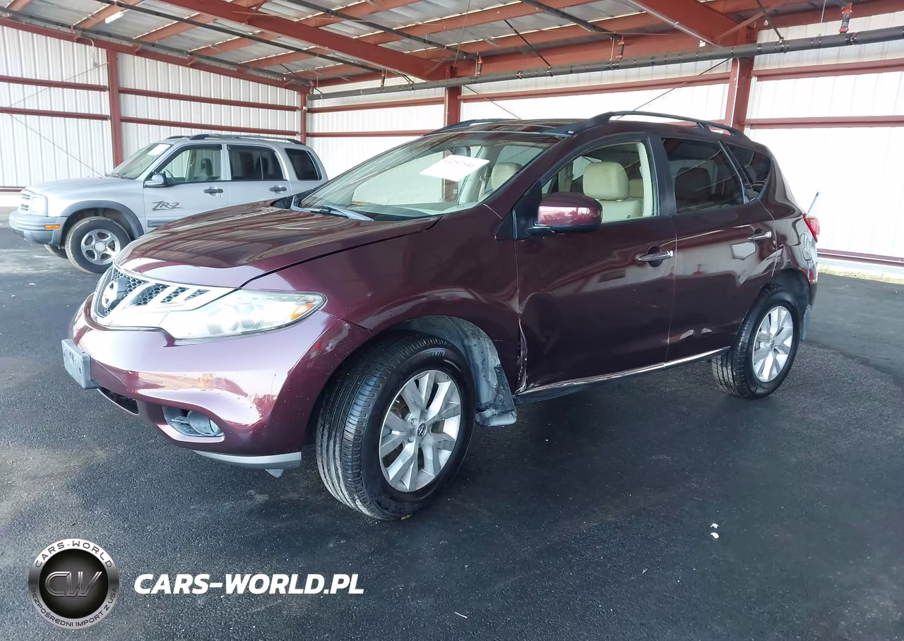 2013 Nissan Murano Sl VIN:JN8AZ1MW8DW302951 - 2