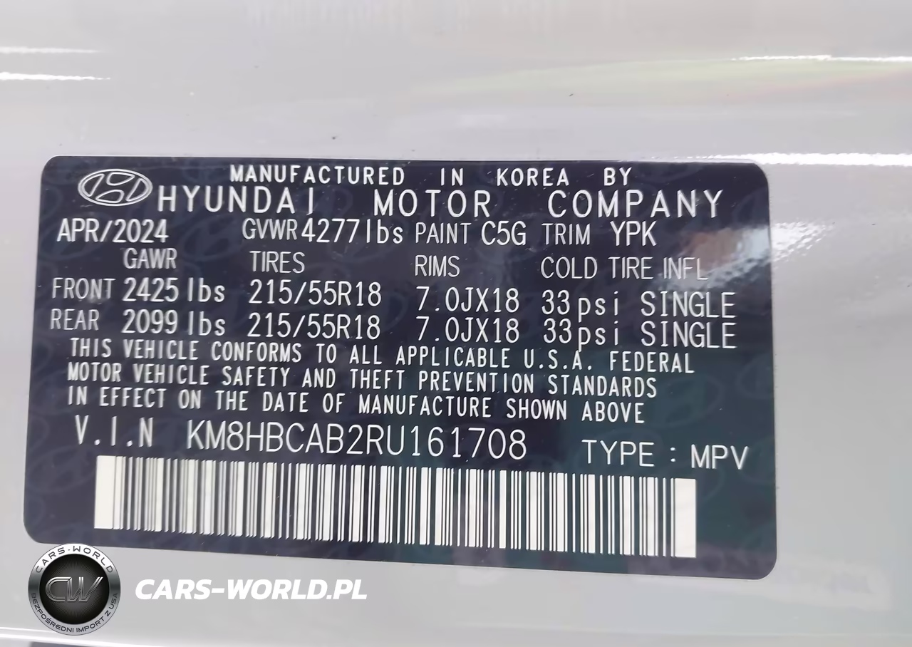 2024 Hyundai Kona Sel VIN:KM8HBCAB2RU161708 - 9