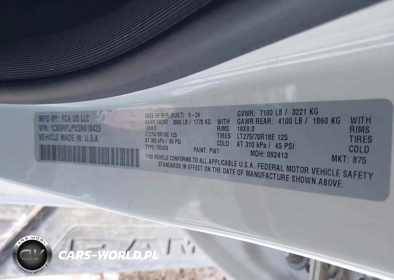 2025 Ram 1500 Rebel 4X4 5'7 Box VIN:1C6SRFLPXSN618420 - 9