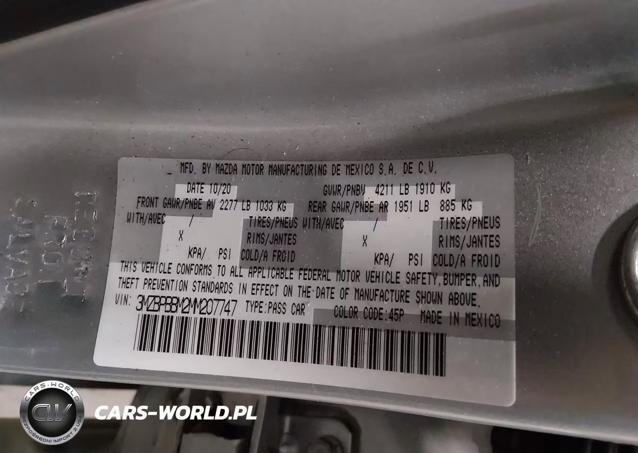 2021 Mazda Mazda3 Select VIN:3MZBPBBM2MM207747 - 9