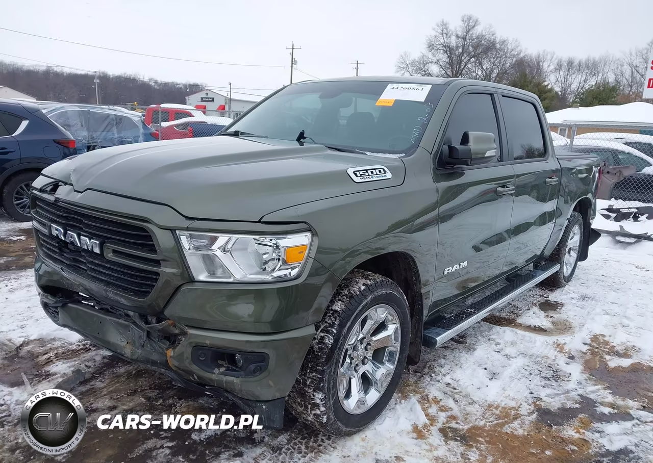 2021 Ram 1500 Big Horn 4X4 5'7 Box VIN:1C6SRFFT3MN777565 - 2