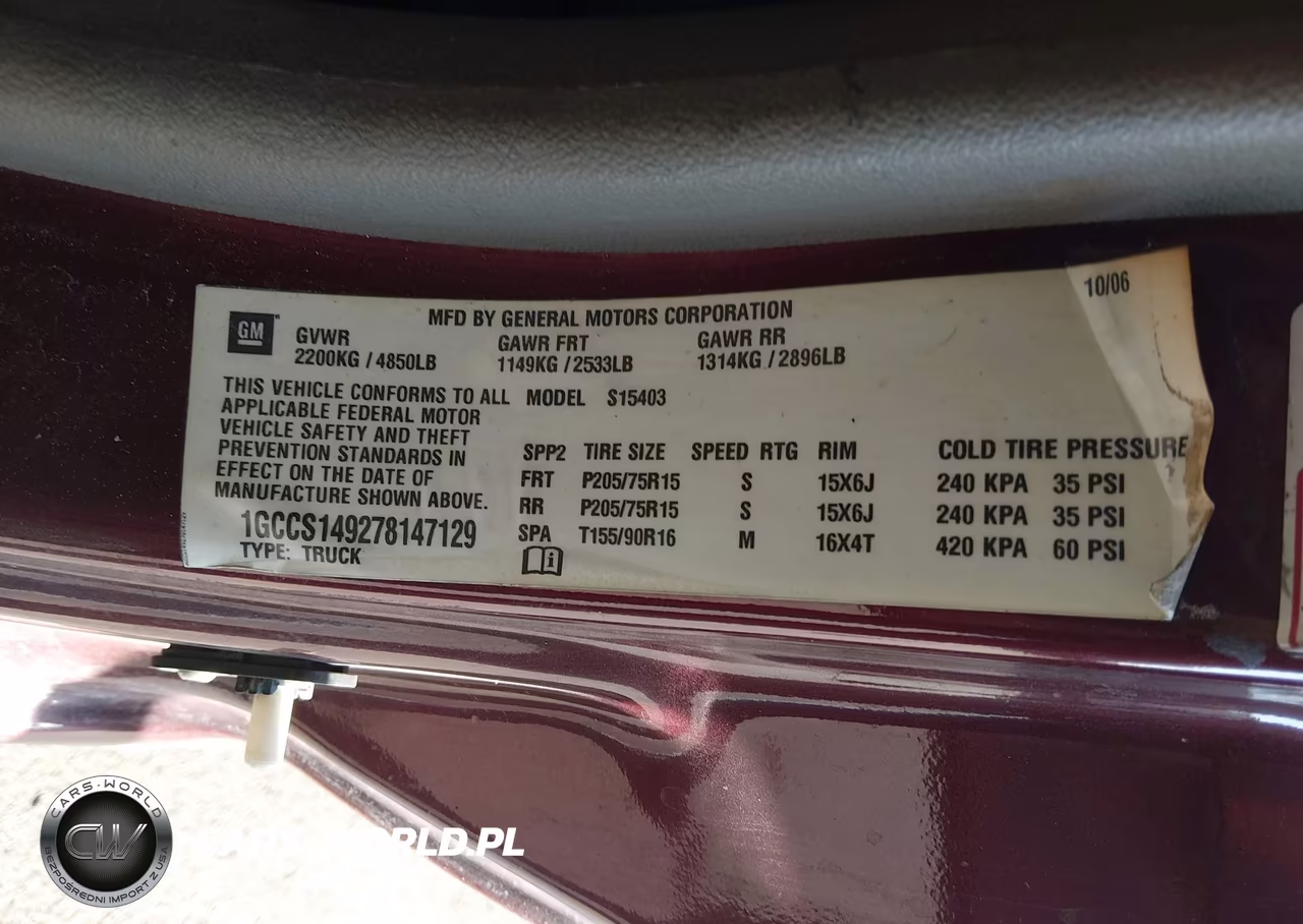 2007 Chevrolet Colorado Work Truck VIN:1GCCS149278147129 - 9