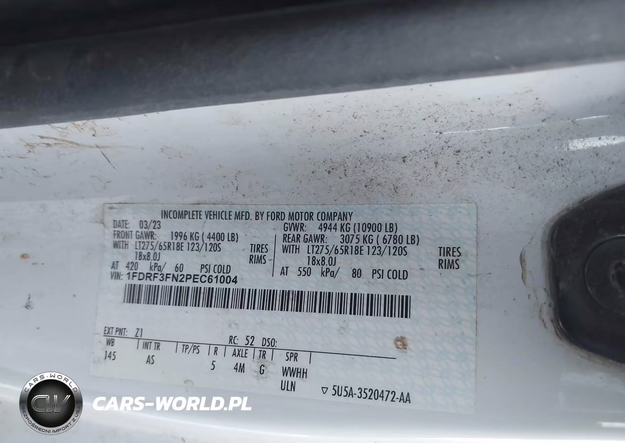2023 Ford F-350 Chassis Xl VIN:1FDRF3FN2PEC61004 - 9
