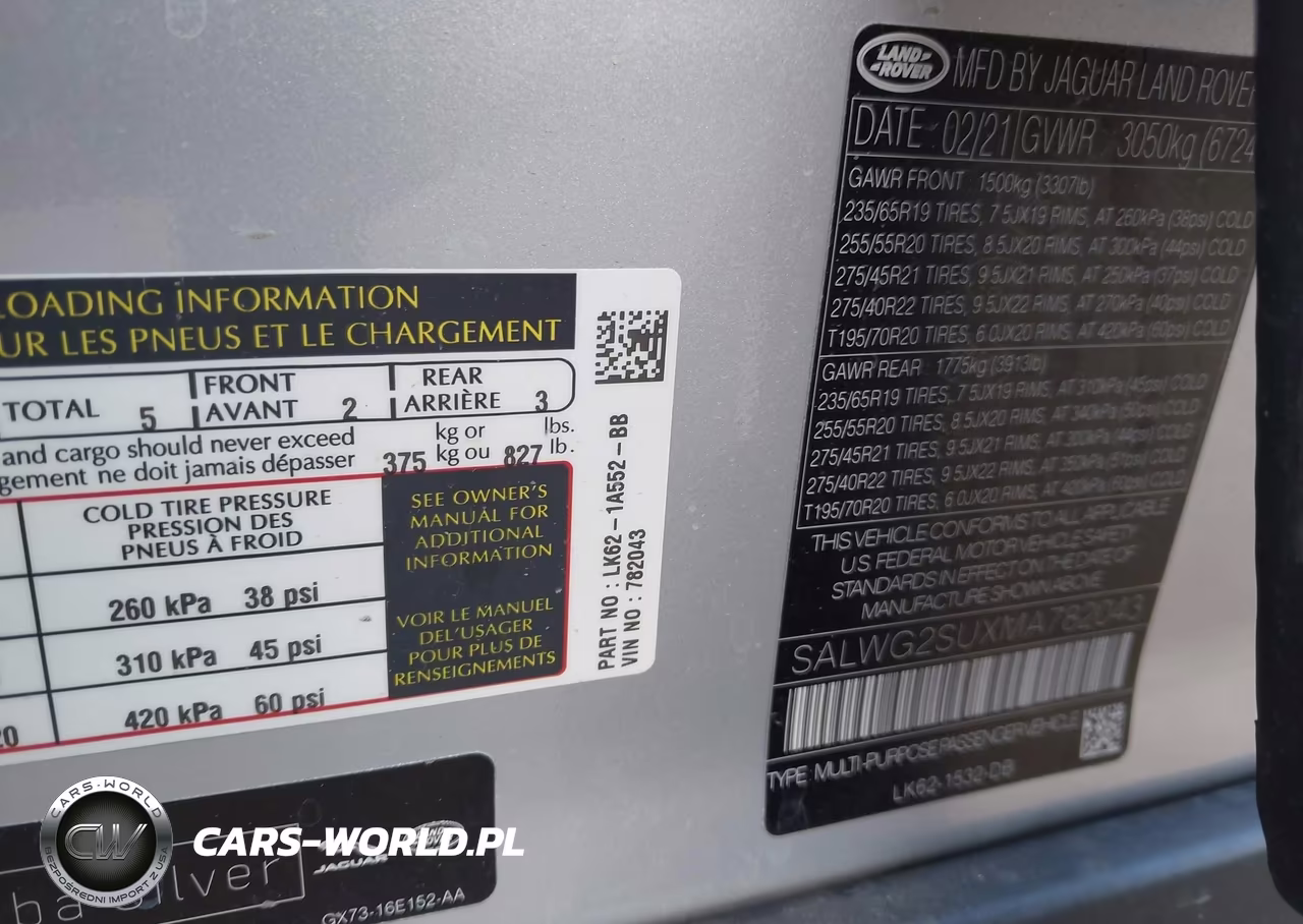 2021 Land Rover Range Rover Sport Se Mhev VIN:SALWG2SUXMA782043 - 9