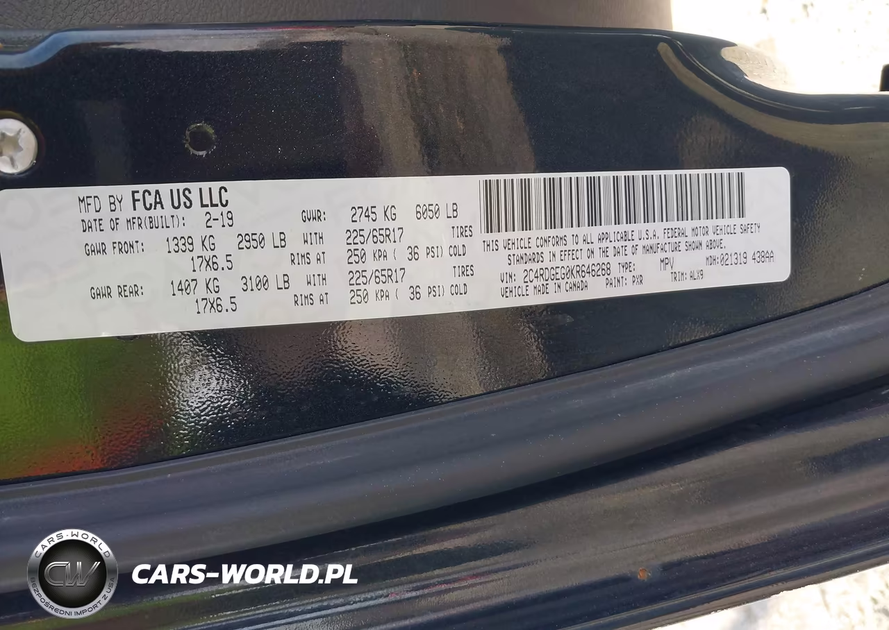 2019 Dodge Grand Caravan Gt VIN:2C4RDGEG0KR646268 - 9
