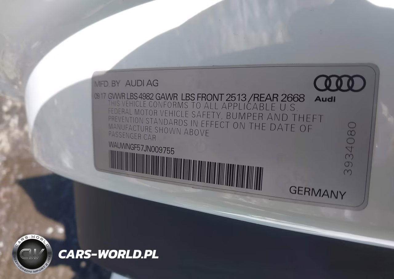 2018 Audi A5 2.0T Premium VIN:WAUWNGF57JN009755 - 9