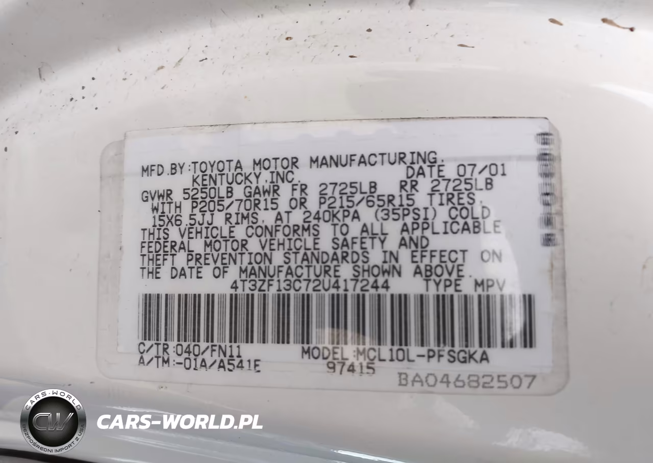 2002 Toyota Sienna Le VIN:4T3ZF13C72U417244 - 9
