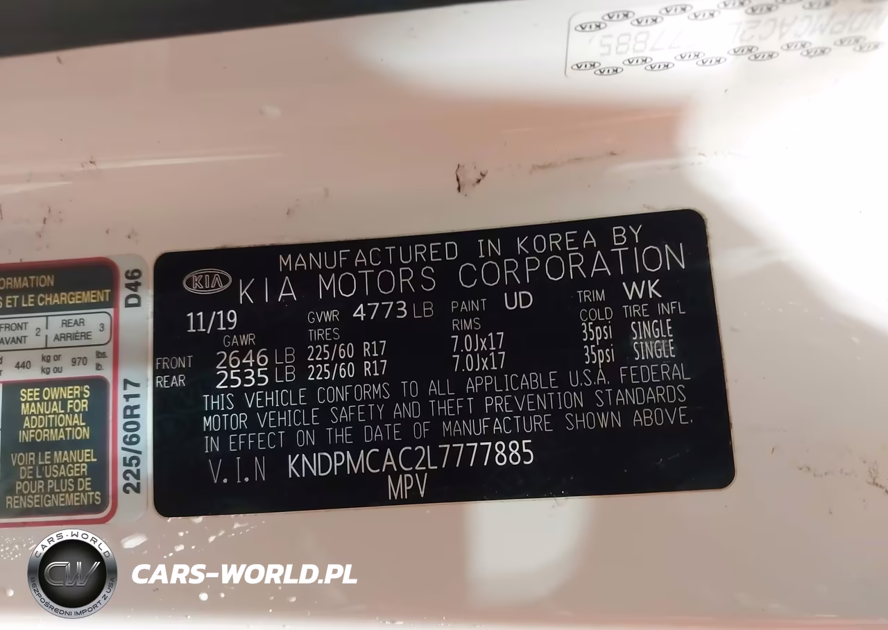 2020 Kia Sportage Lx VIN:KNDPMCAC2L7777885 - 9