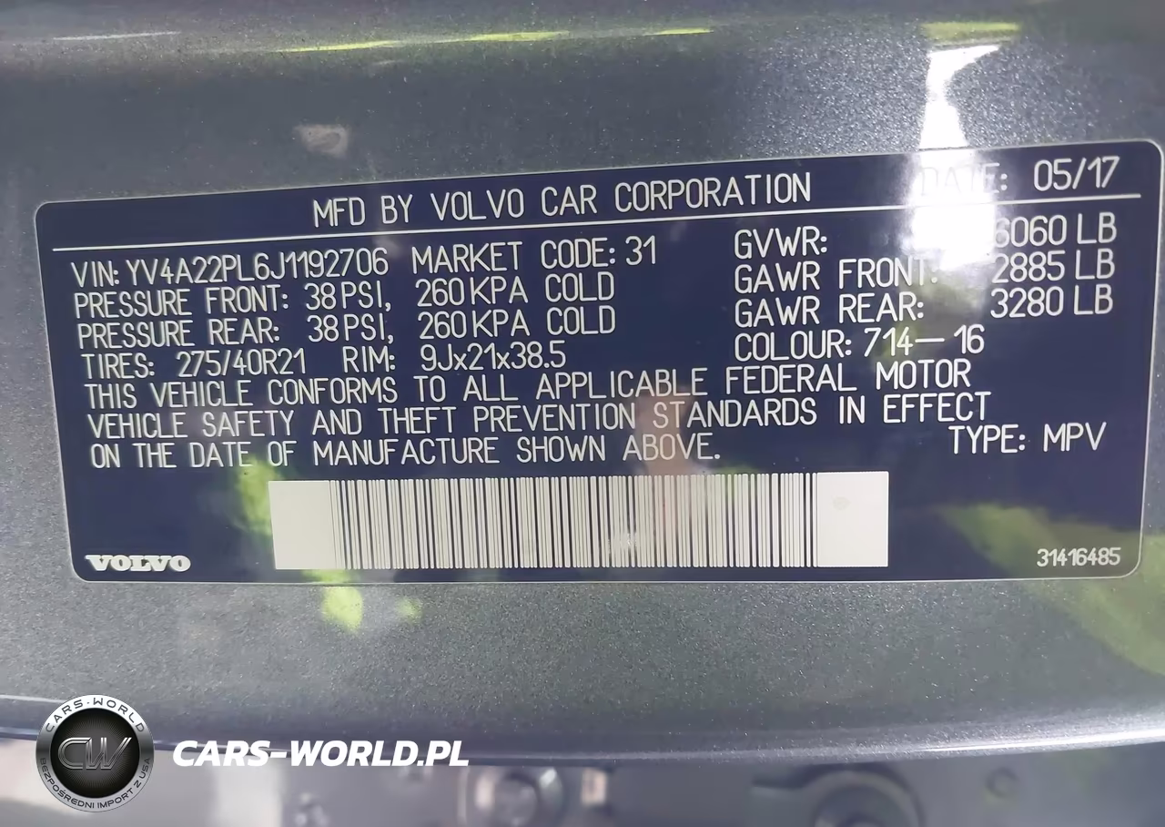 2018 Volvo Xc90 T6 Inscription VIN:YV4A22PL6J1192706 - 9