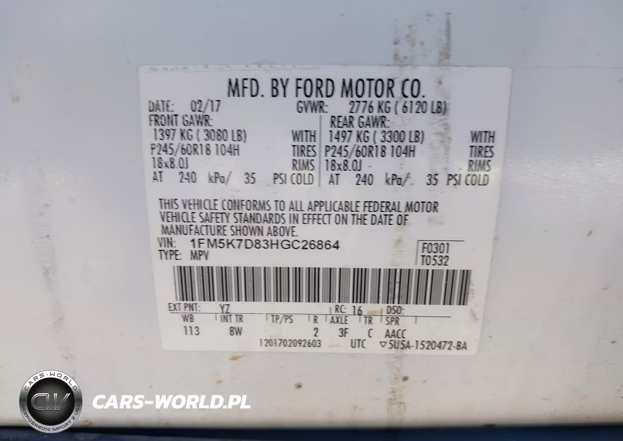 2017 Ford Explorer Xlt VIN:1FM5K7D83HGC26864 - 9