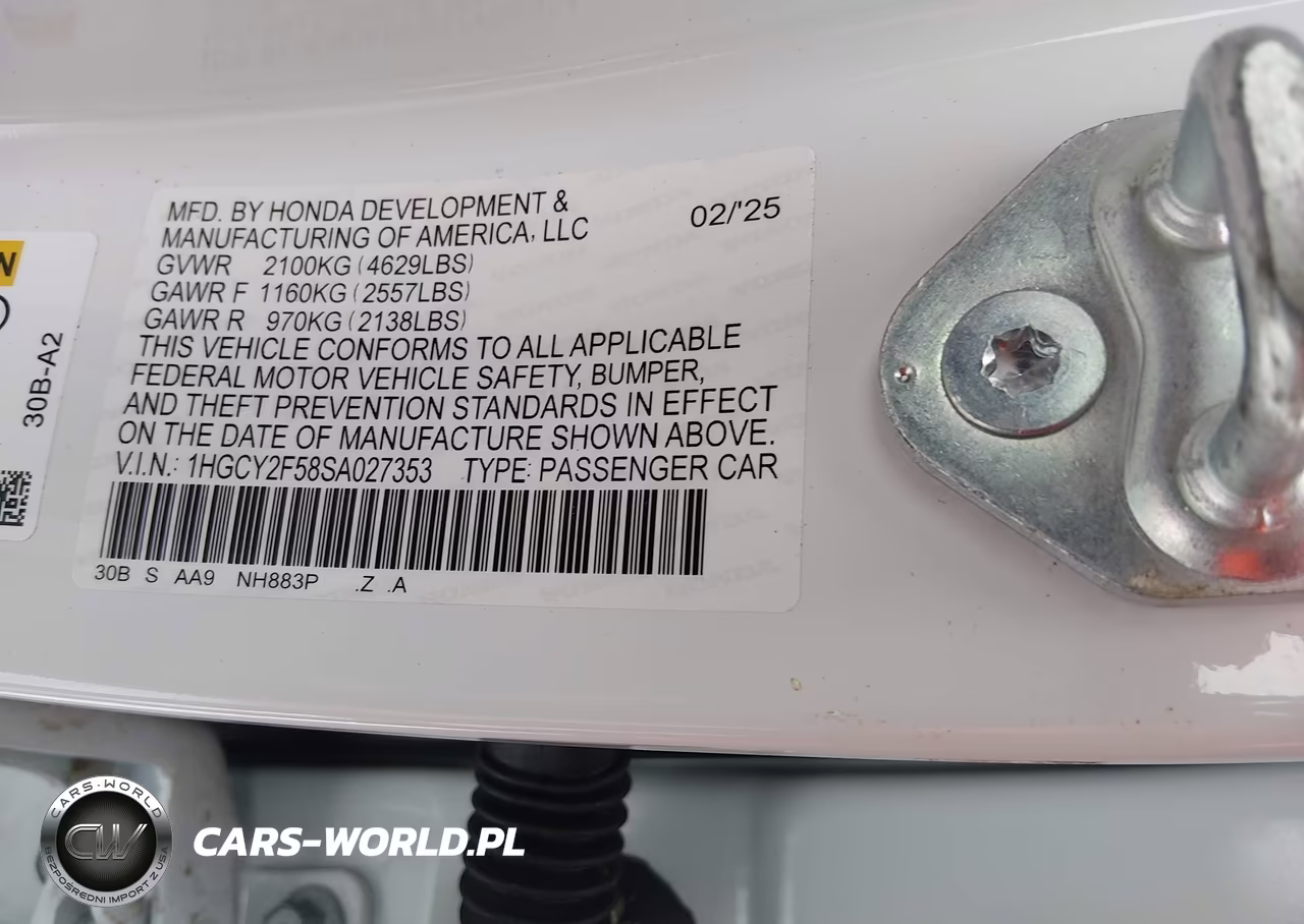 2025 Honda Accord Hybrid Sport VIN:1HGCY2F58SA027353 - 9