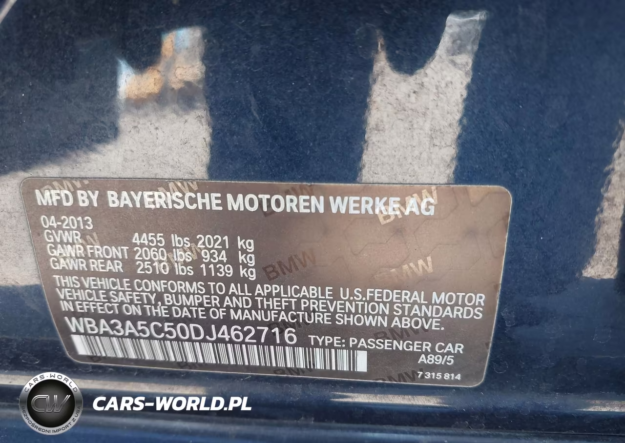 2013 BMW 328I VIN:WBA3A5C50DJ462716 - 9