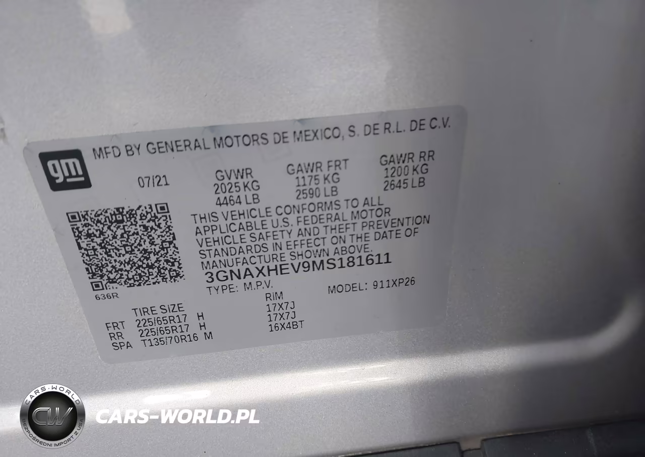 2021 Chevrolet Equinox Fwd Ls VIN:3GNAXHEV9MS181611 - 9
