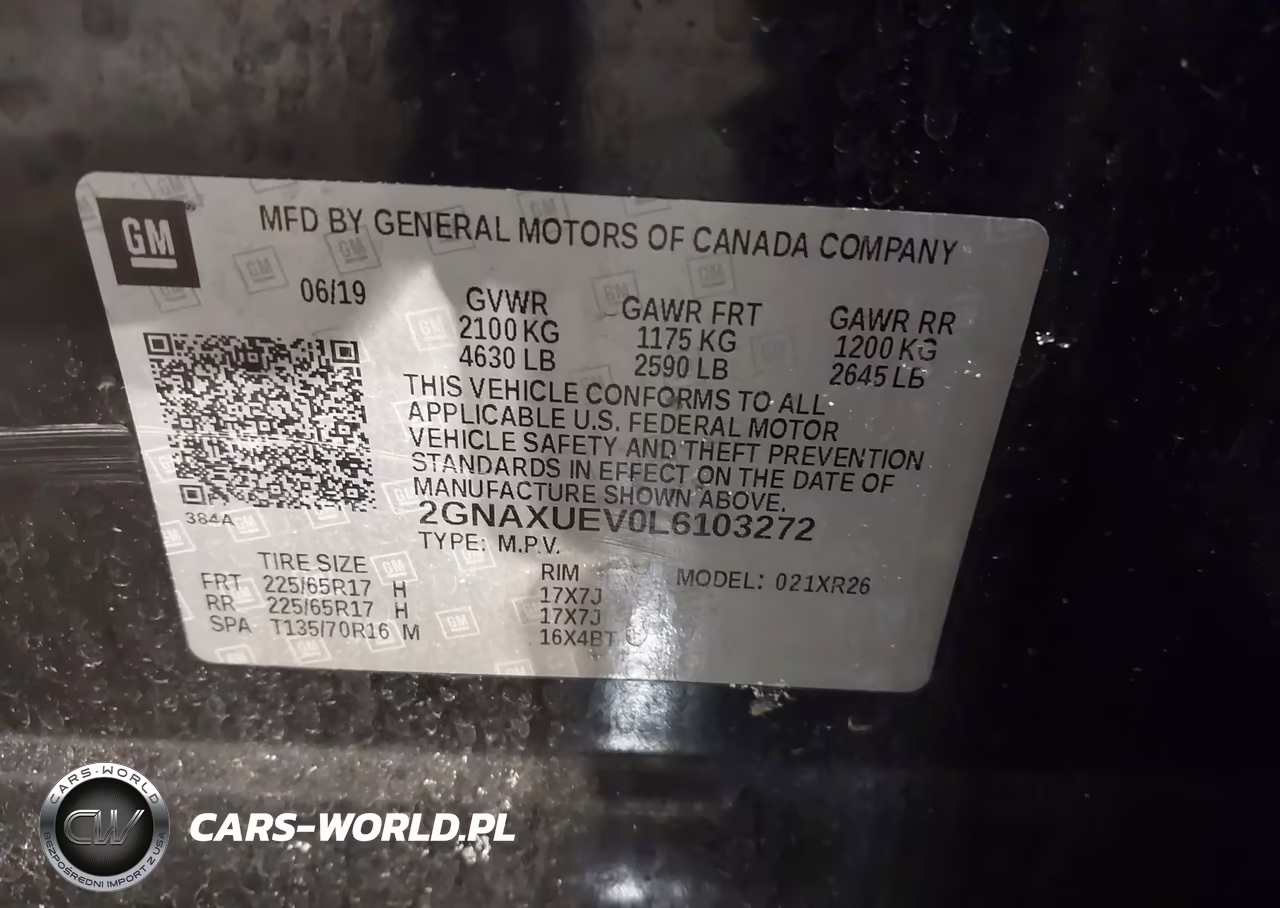 2020 Chevrolet Equinox Awd Lt 1.5L Turbo VIN:2GNAXUEV0L6103272 - 9