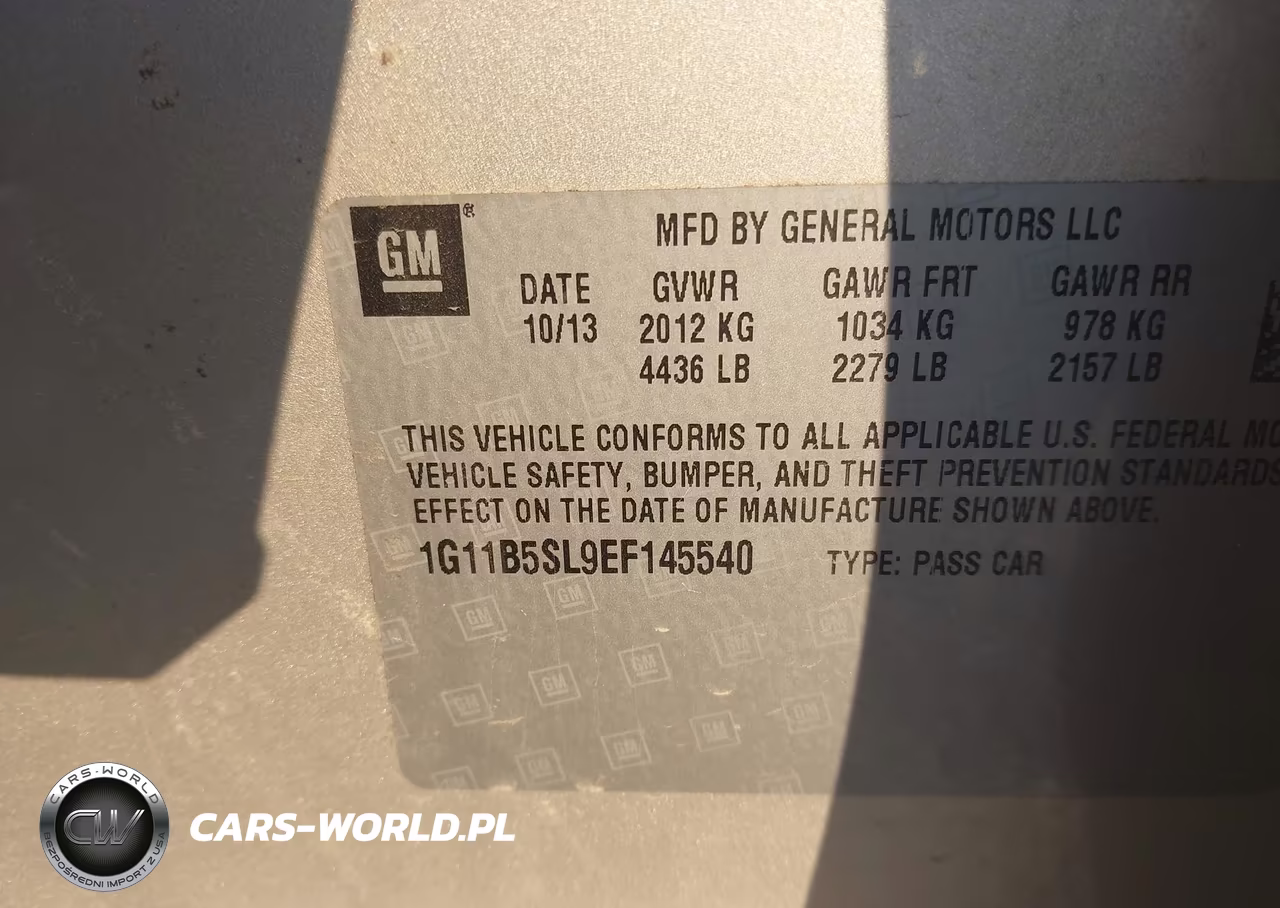 2014 Chevrolet Malibu 1Ls VIN:1G11B5SL9EF145540 - 9