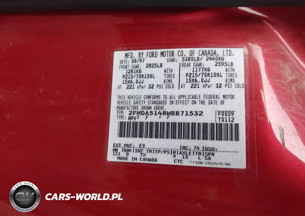 1998 Ford Windstar Gl-Limited-Lx VIN:2FMDA5148WBB71532 - 9