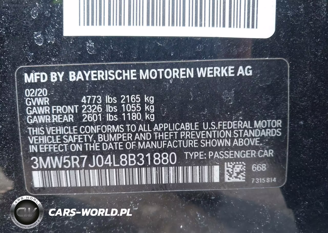 2020 BMW 330I xDrive VIN:3MW5R7J04L8B31880 - 9