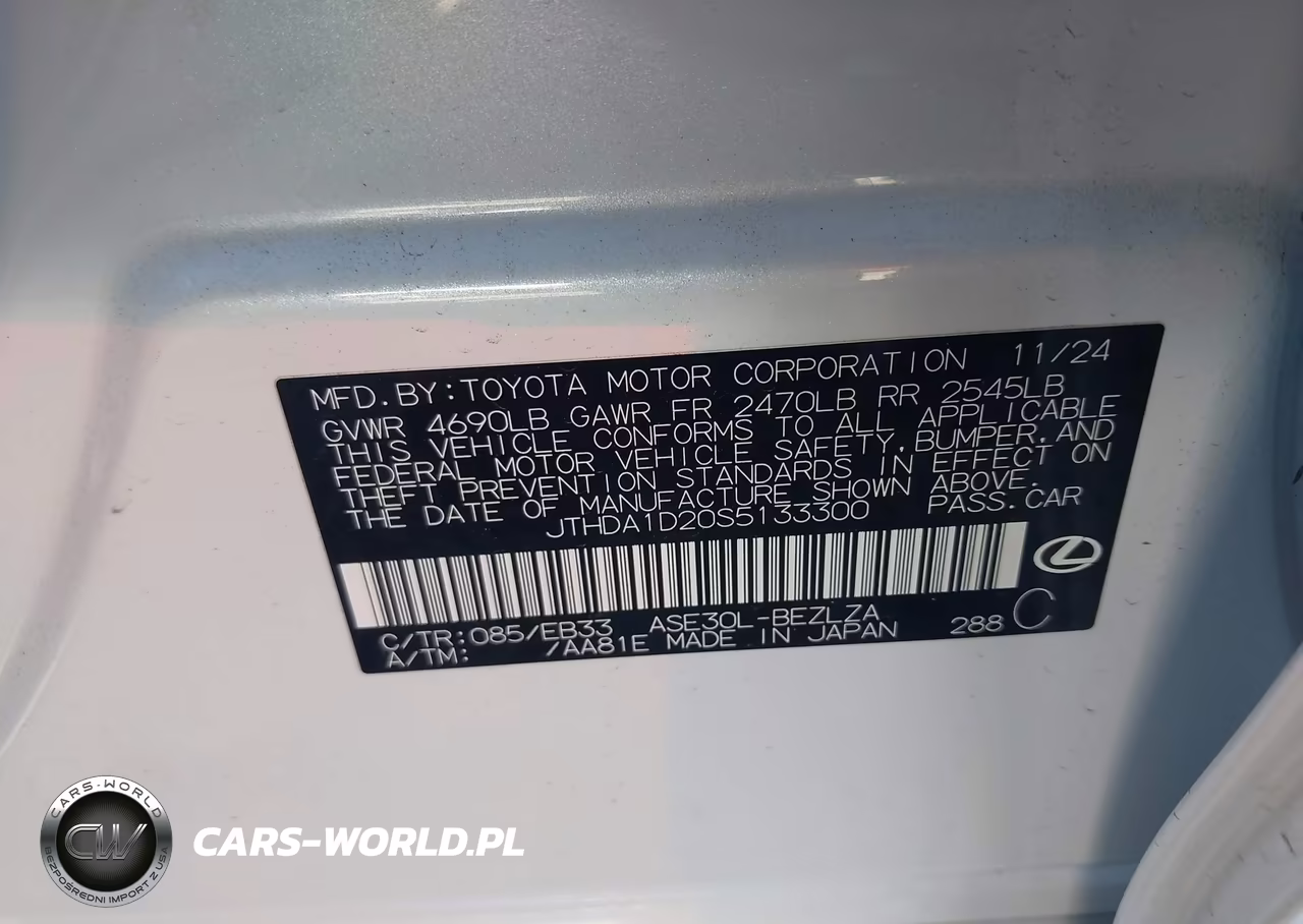 2025 Lexus Is 300 VIN:JTHDA1D20S5133300 - 9
