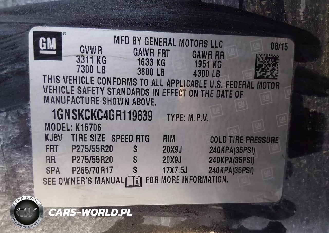 2016 Chevrolet Tahoe Ltz VIN:1GNSKCKC4GR119839 - 9