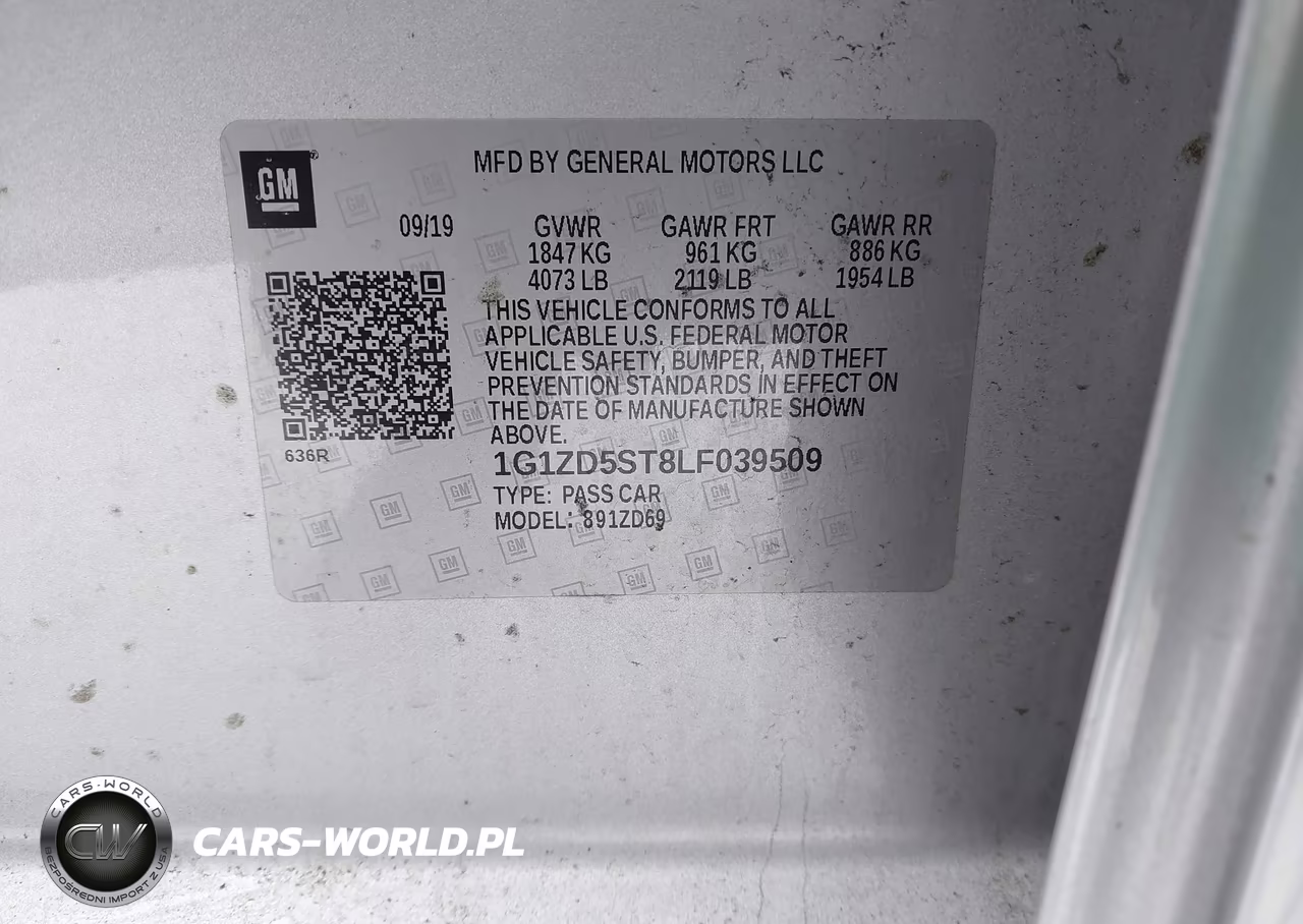 2020 Chevrolet Malibu Fwd Lt VIN:1G1ZD5ST8LF039509 - 9