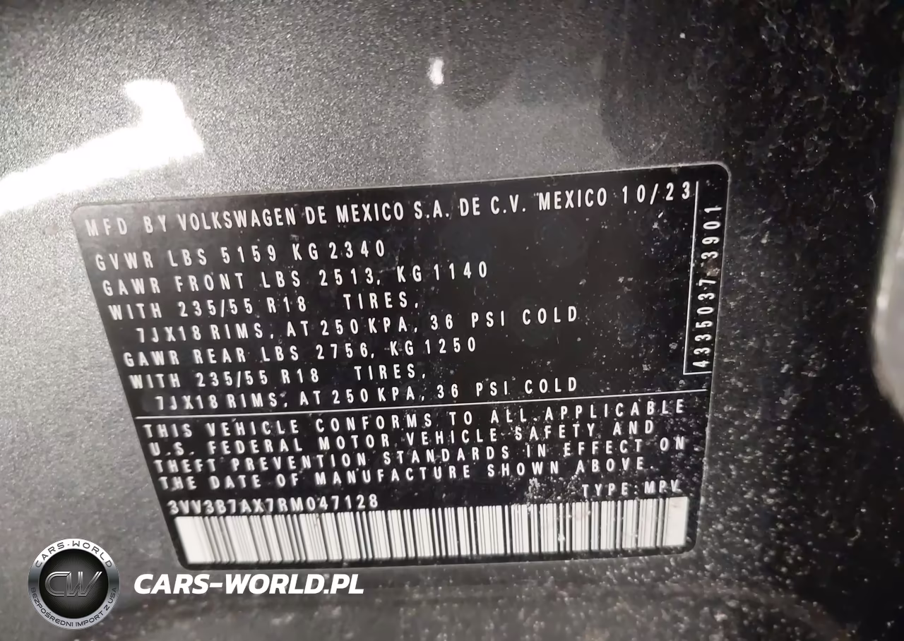 2024 Volkswagen Tiguan 2.0T Se-2.0T Wolfsburg Edition VIN:3VV3B7AX7RM047128 - 9