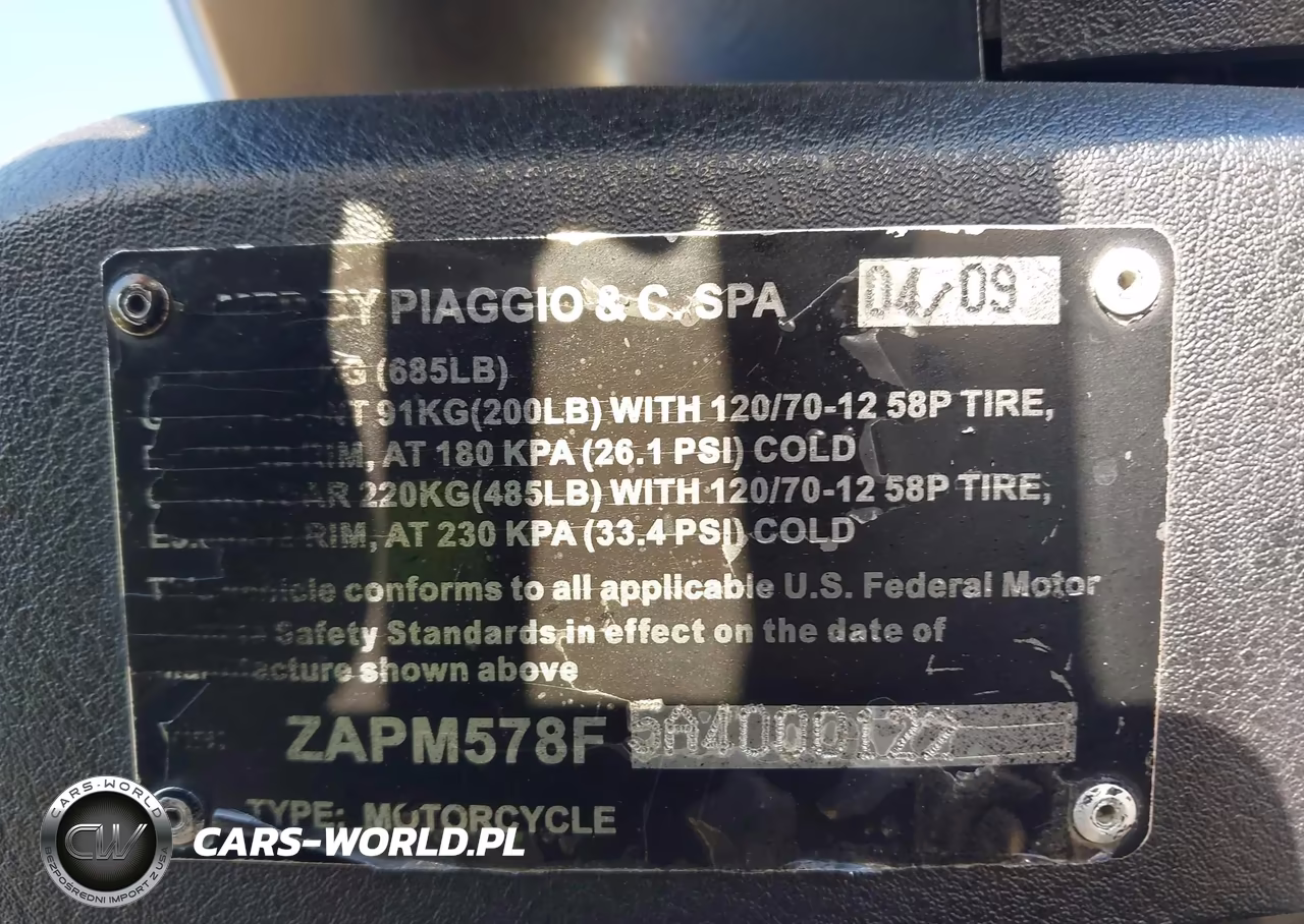 2010 Piaggio Fly 150 VIN:ZAPM578F5A4000122 - 10