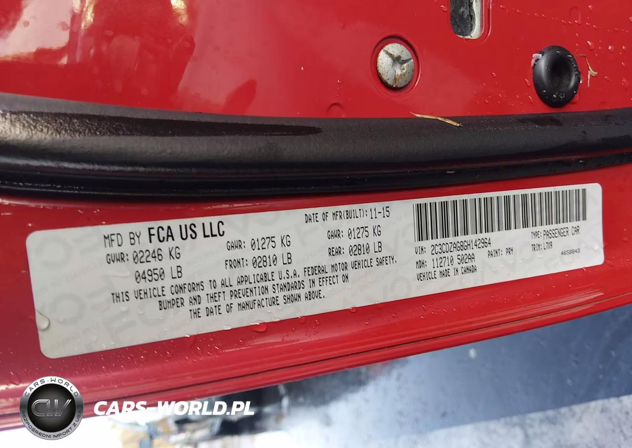 2016 Dodge Challenger Sxt VIN:2C3CDZAG8GH142964 - 9