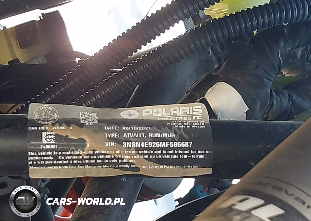 2021 Polaris Rzr Xp 4 Turbo VIN:3NSN4E926MF586687 - 10