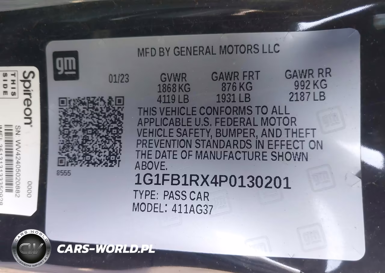 2023 Chevrolet Camaro Rwd 1Lt VIN:1G1FB1RX4P0130201 - 9