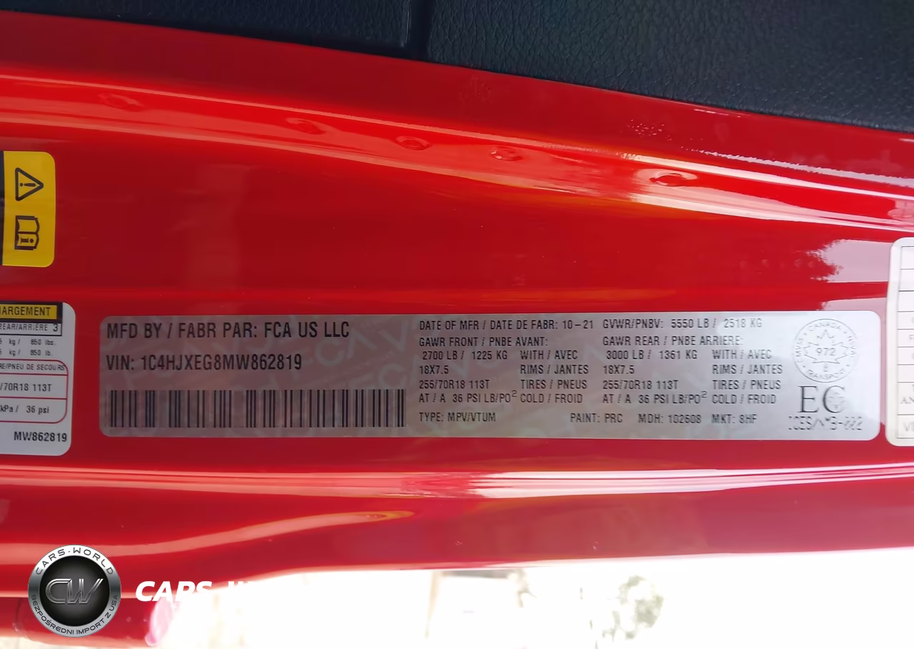 2021 Jeep Wrangler Unlimited Altitude VIN:1C4HJXEG8MW862819 - 9