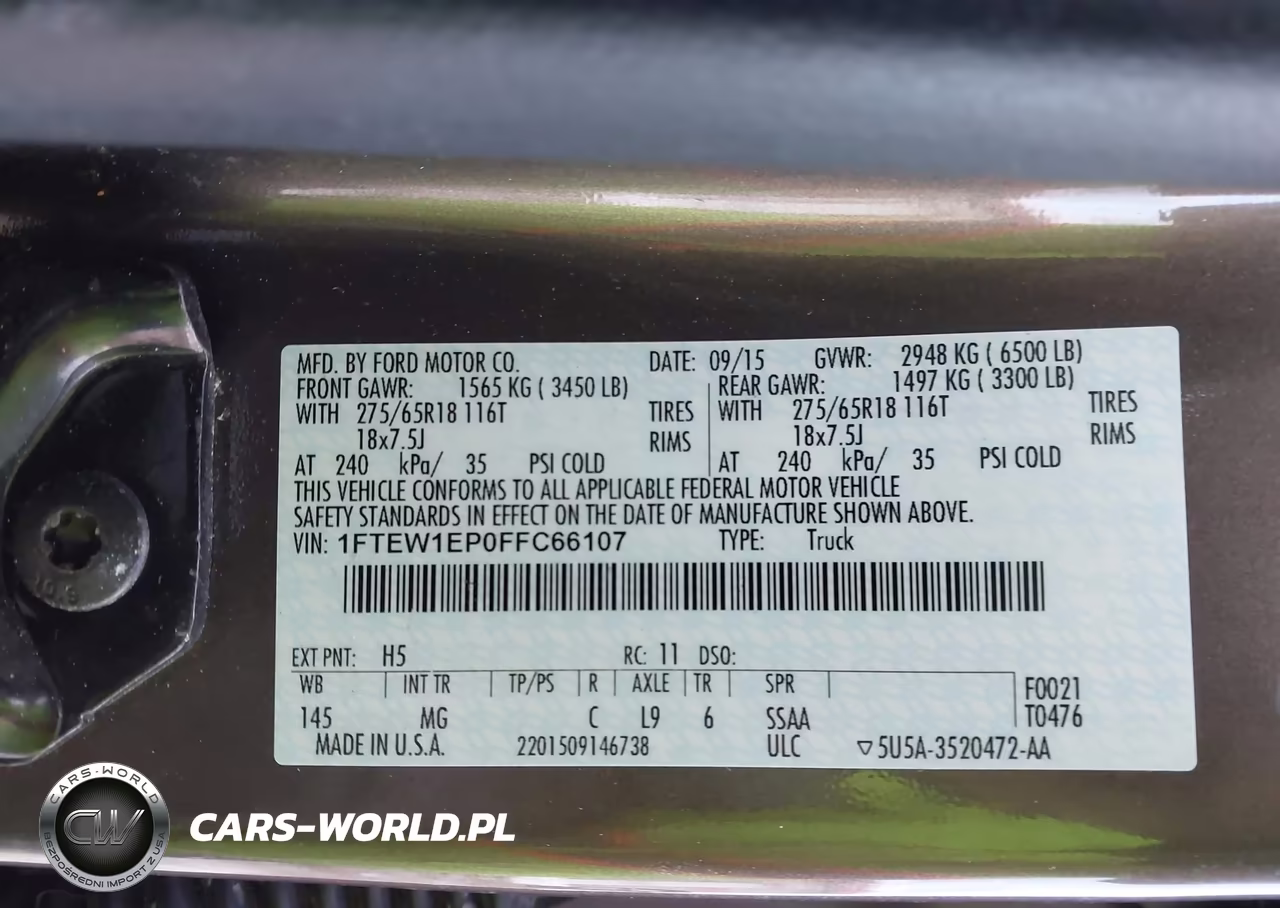 2015 Ford F-150 Xlt VIN:1FTEW1EP0FFC66107 - 9