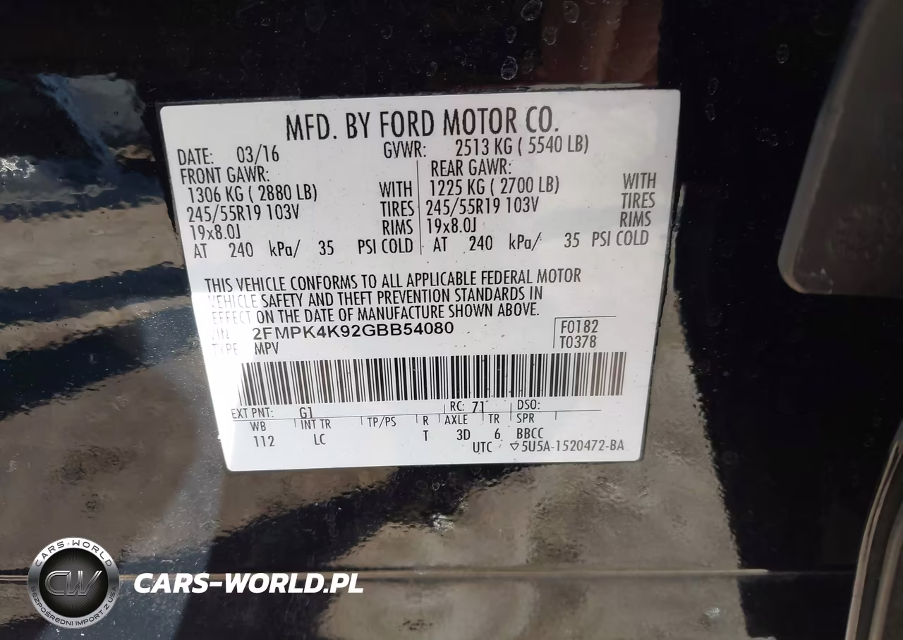 2016 Ford Edge Titanium VIN:2FMPK4K92GBB54080 - 9